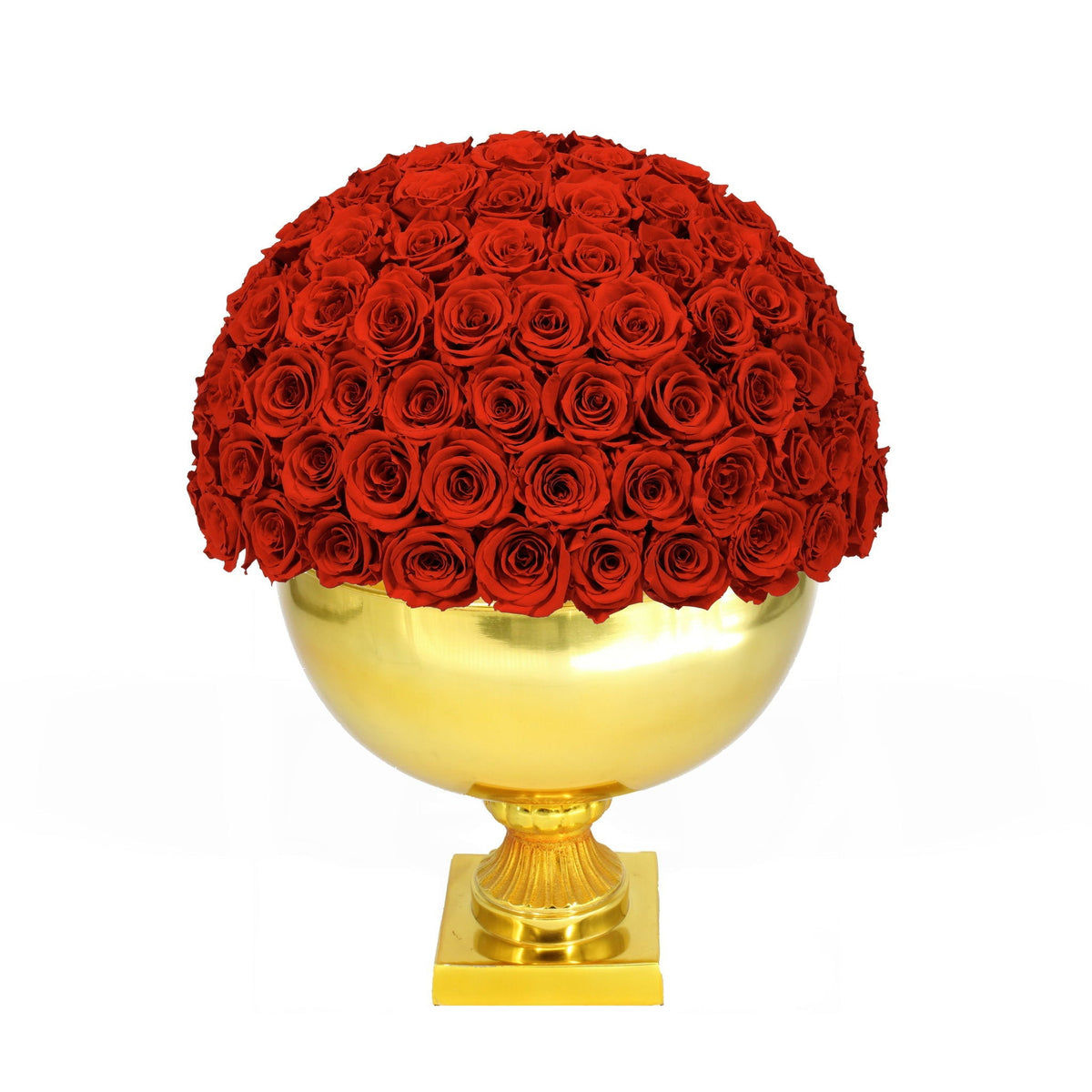 Infinite Rose Punch Bowl Gold by OnlyRoses Riyadh
