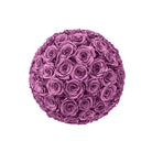 Ball of pink roses on a white background