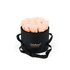 Black box with pink roses and 'Only Roses' branding on a white background